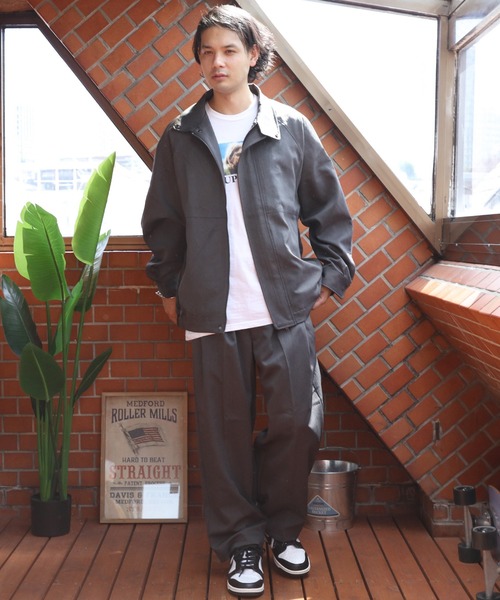 ８(eight)（エイト）の「ワイドストレートスラックス（スラックス・メンズ・グレー系その他/ブラック/チャコールグレー・MEDIUM/LARGE）」の8枚目の写真