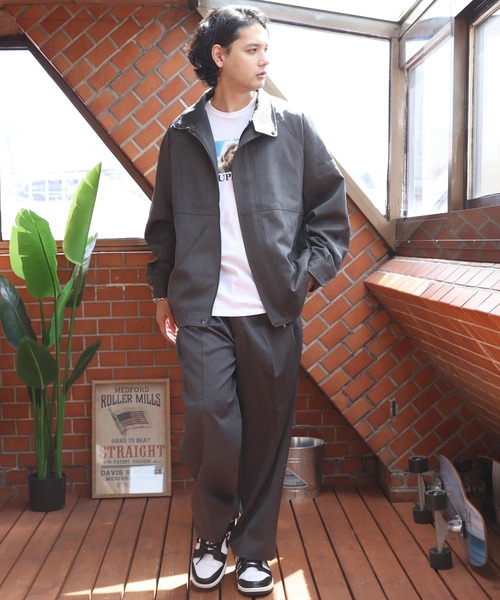 ８(eight)（エイト）の「ワイドストレートスラックス（スラックス・メンズ・グレー系その他/ブラック/チャコールグレー・MEDIUM/LARGE）」の10枚目の写真