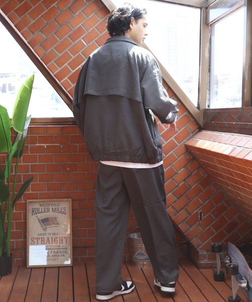 ８(eight)（エイト）の「ワイドストレートスラックス（スラックス・メンズ・グレー系その他/ブラック/チャコールグレー・MEDIUM/LARGE）」の12枚目の写真