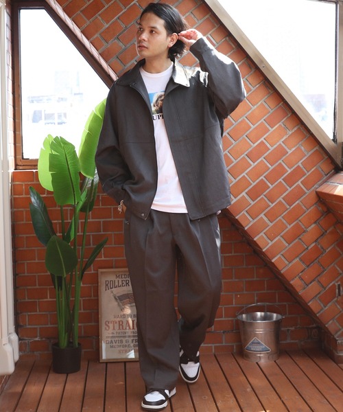 ８(eight)（エイト）の「ワイドストレートスラックス（スラックス・メンズ・グレー系その他/ブラック/チャコールグレー・MEDIUM/LARGE）」の13枚目の写真