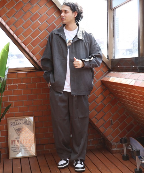 ８(eight)（エイト）の「ワイドストレートスラックス（スラックス・メンズ・グレー系その他/ブラック/チャコールグレー・MEDIUM/LARGE）」の14枚目の写真