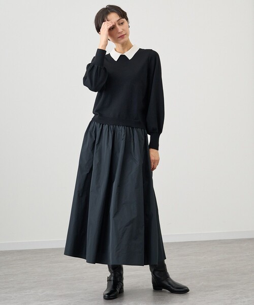 セール】メリノウール衿付プルオーバー（ニット/セーター）｜ANAYI