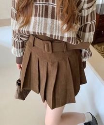 ワイドベルトミニスカート