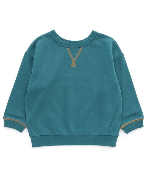 BREEZE（ブリーズ）の「【どっちも正解】DAISUKI トレーナー（スウェット・キッズ・アイボリー/グレー/ピンク/チャコール/ターコイズブルー/マスタード/レインボー/オレンジ・130/120/90/80/140/100/110）」の5枚目の写真