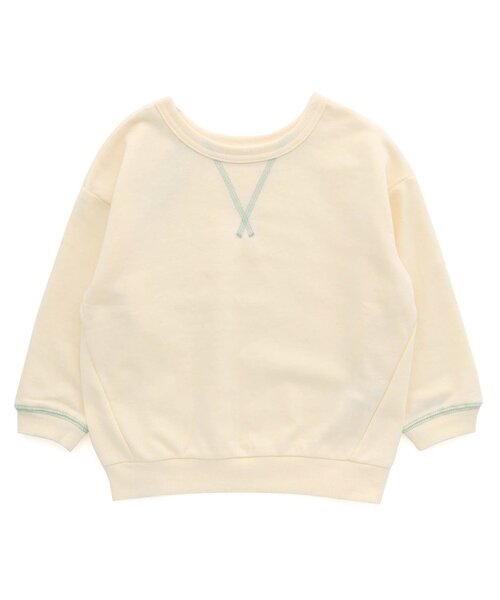 BREEZE（ブリーズ）の「【どっちも正解】DAISUKI トレーナー（スウェット・キッズ・アイボリー/グレー/ピンク/チャコール/ターコイズブルー/マスタード/レインボー/オレンジ・130/120/90/80/140/100/110）」の9枚目の写真