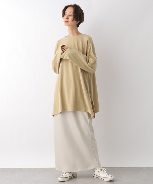 LEPSIM（レプシィム）の「ライトパイルポンチョチュニック　963307（Tシャツ/カットソー・レディース・ベージュ/カーキ/グレー/チャコールグレー・FREE）」の9枚目の写真