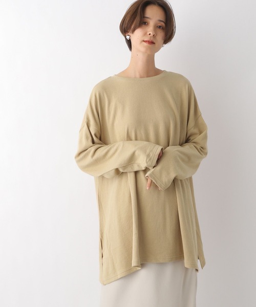 LEPSIM（レプシィム）の「ライトパイルポンチョチュニック　963307（Tシャツ/カットソー・レディース・ベージュ/カーキ/グレー/チャコールグレー・FREE）」の13枚目の写真