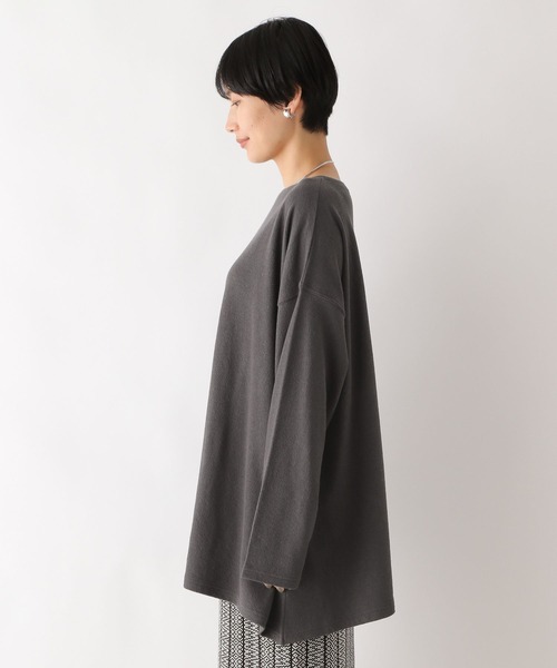 LEPSIM（レプシィム）の「ライトパイルポンチョチュニック　963307（Tシャツ/カットソー・レディース・ベージュ/カーキ/グレー/チャコールグレー・FREE）」の16枚目の写真