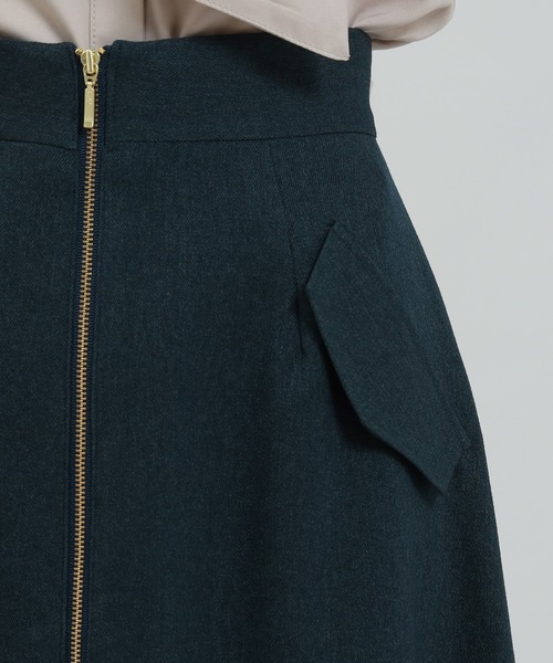 TRUDEA（トルディア）の「フロントジップフラップフレアスカート（スカート・レディース・グリーン/ブラック/モカ・LARGE/MEDIUM/SMALL）」の19枚目の写真