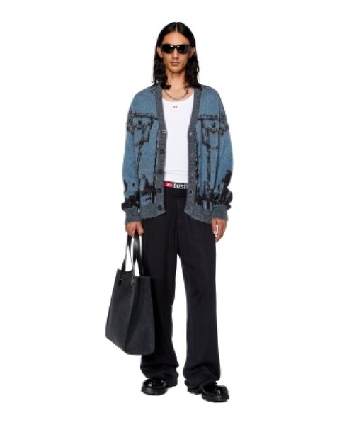 DIESEL カーディガン ニット ルーズフィット ¥79,200 DIESEL（ディーゼル）の「レディース カーディガン ニット