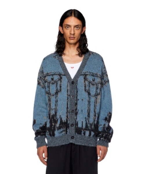 DIESEL カーディガン ニット ルーズフィット ¥79,200 DIESEL