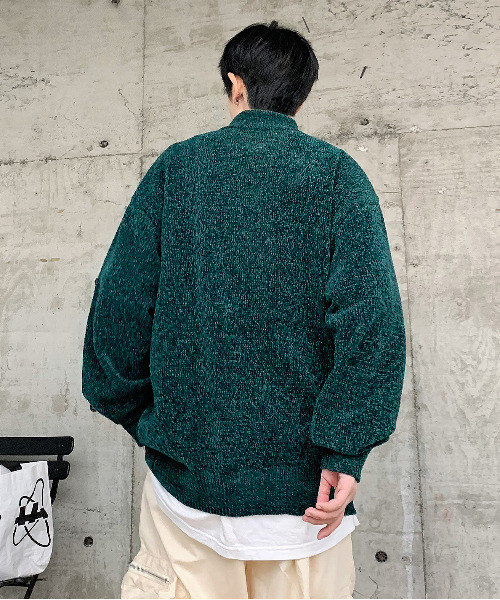 neos（ネオス）の「【neos -addictive design-】ルーズシルエット モール ニット ハーフジップ アノラック プルオーバー（ニット/セーター・メンズ・ブルー/ホワイト/ブラック/グリーン/ワインレッド・X-LARGE/LARGE/MEDIUM）」の14枚目の写真