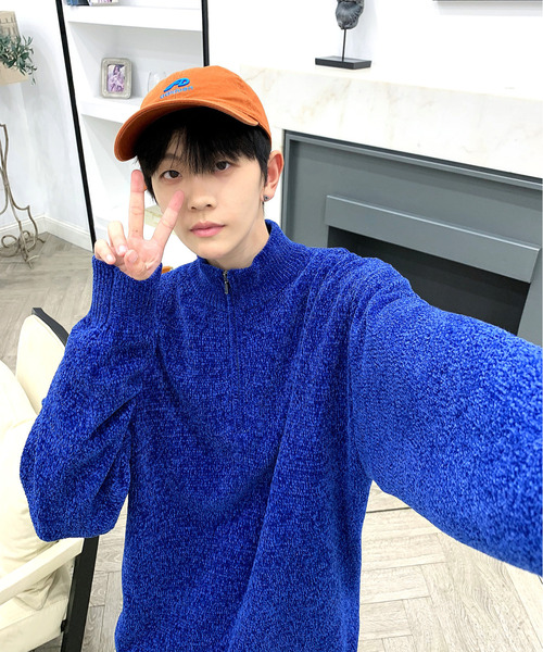 neos（ネオス）の「【neos -addictive design-】ルーズシルエット モール ニット ハーフジップ アノラック プルオーバー（ニット/セーター・メンズ・ブルー/ホワイト/ブラック/グリーン/ワインレッド・X-LARGE/LARGE/MEDIUM）」の18枚目の写真