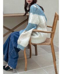 dazzlin | カラーブロッキングミニニットワンピース(ニット/セーター)