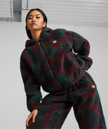 PUMA プーマ ウィメンズ DOWNTOWN AOP シェルパ ジャケット