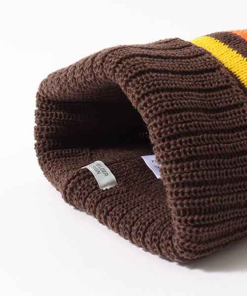 JOINT WORKS(ジョイントワークス)の「【INFIELDER DESIGN / インフィルダーデザイン】 PON KNIT CAP(ニットキャップ/ビーニー・メンズ・ブラウン/ブルー・FREE)」の10枚目の写真