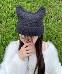 猫耳ニット帽