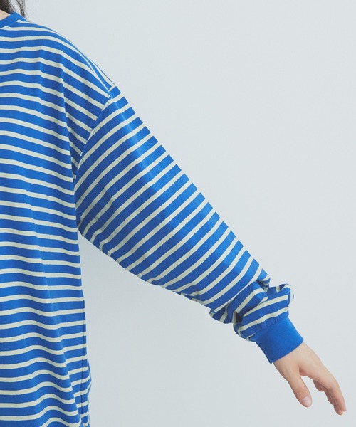 tシャツ ●vintage border puff プルオーバー レディース bulle de savon tシャツ ○vintage border puff プルオーバー