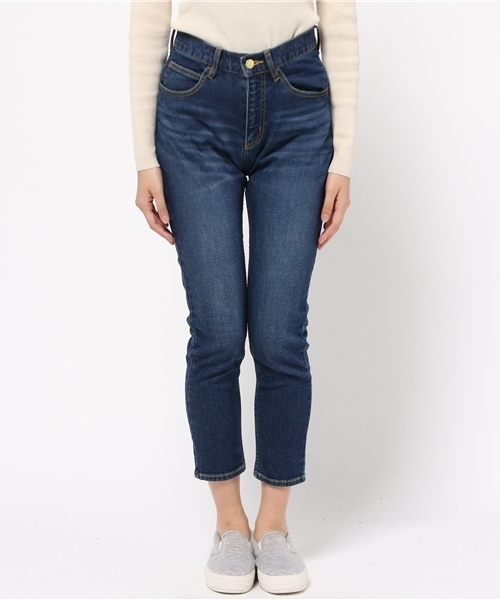 X-girl(エックスガール)の「HIGH WAIST SLIM FIT PANTS(その他パンツ・レディース・インディゴブルー/ブラック・0/1/2)」の12枚目の写真