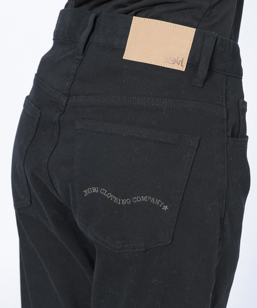 X-girl(エックスガール)の「HIGH WAIST SLIM FIT PANTS(その他パンツ・レディース・インディゴブルー/ブラック・0/1/2)」の6枚目の写真