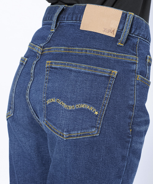 X-girl(エックスガール)の「HIGH WAIST SLIM FIT PANTS(その他パンツ・レディース・インディゴブルー/ブラック・0/1/2)」の7枚目の写真