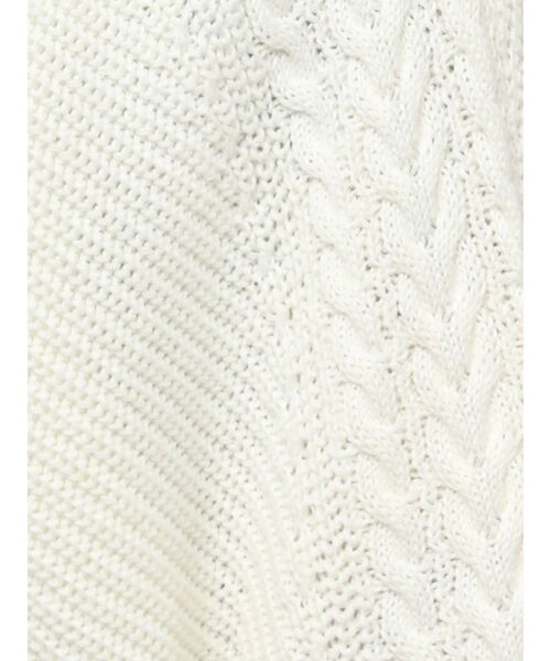 MERCURYDUO（マーキュリーデュオ）の「ケーブルスリーブクロップドボレロ（カーディガン/ボレロ・レディース・ライム/アイボリー・FREE）」の12枚目の写真