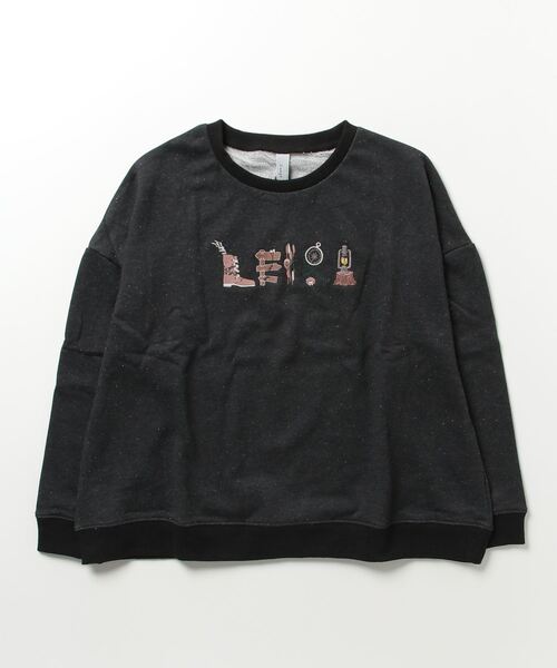 森キャンプロゴ刺繍プルオーバー レディース トップス 長袖 大人の ナチュラル カジュアル イマゴ カラフルネップ 裏毛 トレーナー 楽天市場】森キャンプロゴ刺繍プルオーバー レディース トップス