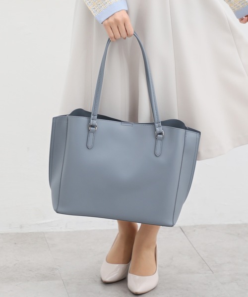 Honeys(ハニーズ)の「軽量A4トートバッグ(トートバッグ・レディース・ピンク/アイボリー/ブラック/ライトベージュ/グレー/ブルーグレー/モカ/レッド・FREE)」の21枚目の写真