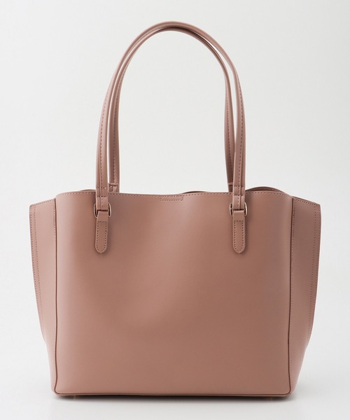 Honeys(ハニーズ)の「軽量A4トートバッグ(トートバッグ・レディース・ピンク/アイボリー/ブラック/ライトベージュ/グレー/ブルーグレー/モカ/レッド・FREE)」の9枚目の写真