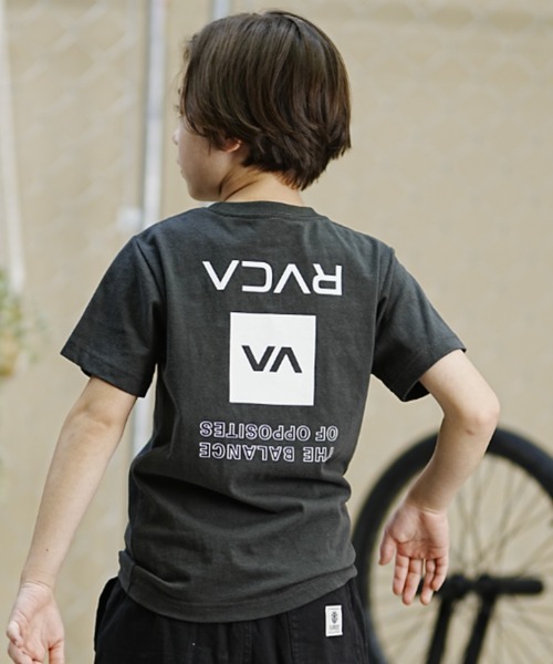 RVCA(ルーカ)の「RVCA/ルーカ RVCA/ルーカ キッズ 半袖Tシャツ 人気デザイン BE045-234(Tシャツ/カットソー・キッズ・ホワイト/カーキ/ブラック・130cm/140cm/150cm/160cm)」の3枚目の写真