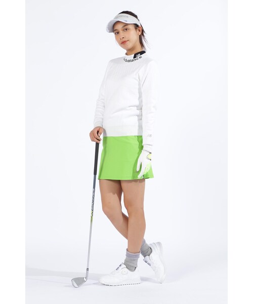 New Balance Golf（ニューバランスゴルフ）の「【new balance golf】メランジツイル ストレッチ スカート (WOMENS SPORT)（スカート・レディース・ホワイト/ブラック/グレー系その他4/その他10・SMALL/MEDIUM/LARGE）」の5枚目の写真