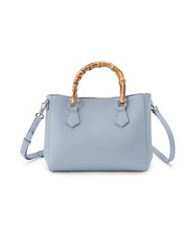 INDIVI | 【合皮/トレンド/ショルダー付】バンブーハンドバッグ(ハンドバッグ)