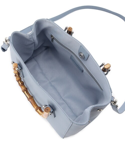 INDIVI(インディヴィ)の「◆【合皮/トレンド/ショルダー付】バンブーハンドバッグ(ハンドバッグ・レディース・ベージュ/ブルー/ブラック・00)」の19枚目の写真