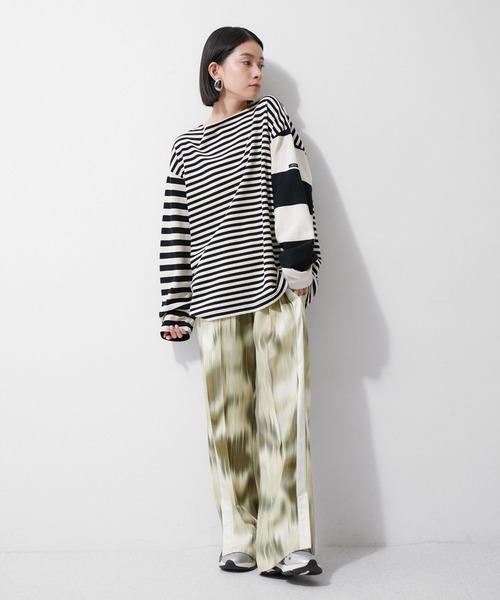 CHICS（シックス）の「【CHICS for ADAM ET ROPE'】別注PRINT PANTS（その他パンツ・レディース・ベージュ系その他/ピンク系その他2・FREE）」の4枚目の写真