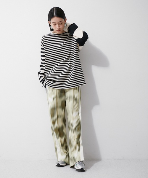 CHICS（シックス）の「【CHICS for ADAM ET ROPE'】別注PRINT PANTS（その他パンツ・レディース・ベージュ系その他/ピンク系その他2・FREE）」の8枚目の写真