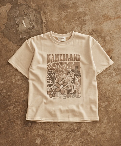 ROOPTOKYO(ループトウキョウ)の「Vintage Design T-Shirt/ヴィンテージデザインTシャツ(Tシャツ/カットソー・メンズ・クリーム/ブラック/ピンク・3/2/1/2XL/L/XL)」の9枚目の写真