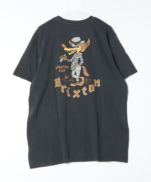 BRIXTON(ブリクストン)の「BRIXTON/ブリクストン 半袖Tシャツ バックプリント 古着風 17140(Tシャツ/カットソー・メンズ・ブラック・XL/L/M)」の2枚目の写真
