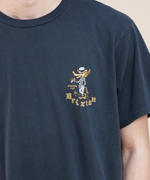 BRIXTON(ブリクストン)の「BRIXTON/ブリクストン 半袖Tシャツ バックプリント 古着風 17140(Tシャツ/カットソー・メンズ・ブラック・XL/L/M)」の7枚目の写真