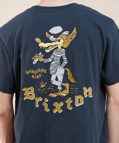 BRIXTON 5003 ブリクストン Tシャツ ラグラン 七分丈 灰 Wheeler BRIXTON Tシャツ 半袖 ブリクストン グリーン COOL CAT S/S STT