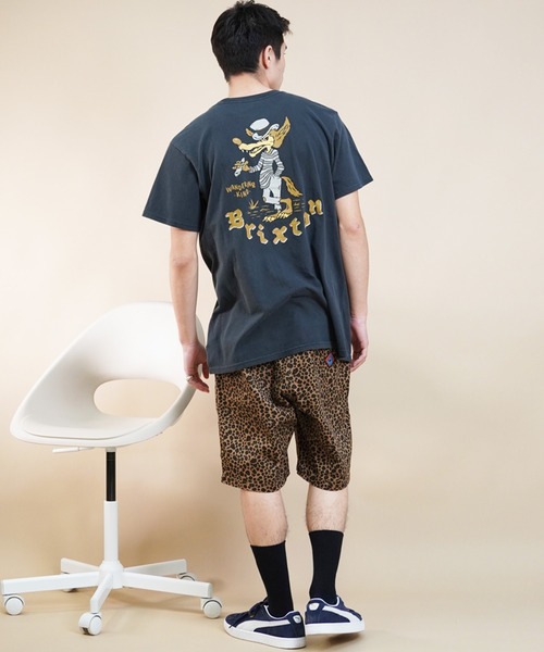 BRIXTON(ブリクストン)の「BRIXTON/ブリクストン 半袖Tシャツ バックプリント 古着風 17140(Tシャツ/カットソー・メンズ・ブラック・XL/L/M)」の5枚目の写真