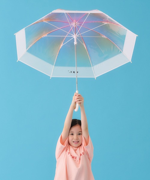 Wpc.（ダブリュピーシー）の「Wpc.KIDS 空色アンブレラ（長傘・キッズ・グリーン/ピンク/ブルー・FREE）」の3枚目の写真