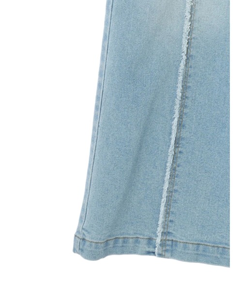 Editt by YECCA VECCA（エディットバイイェッカヴェッカ）の「ORGABITS　Wウエストデニム（デニムパンツ・レディース・インディゴブルー/ライトインディゴブルー・S/M）」の15枚目の写真