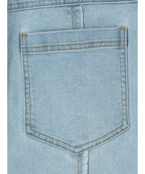 Editt by YECCA VECCA（エディットバイイェッカヴェッカ）の「ORGABITS　Wウエストデニム（デニムパンツ・レディース・インディゴブルー/ライトインディゴブルー・S/M）」の6枚目の写真