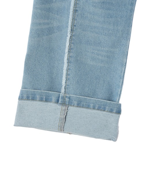 Editt by YECCA VECCA（エディットバイイェッカヴェッカ）の「ORGABITS　Wウエストデニム（デニムパンツ・レディース・インディゴブルー/ライトインディゴブルー・S/M）」の12枚目の写真