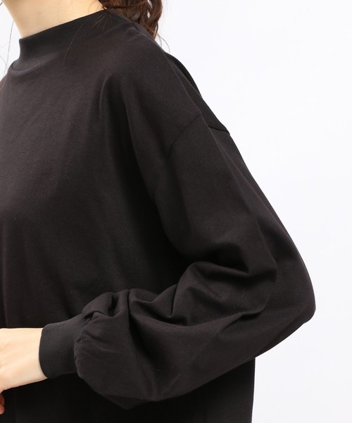 GLOBAL WORK Smile Seed Store（グローバルワーク スマイルシードストア）の「コットン袖ボリュームTシャツ長袖/984084（Tシャツ/カットソー・レディース・オフホワイト/グレー系その他/ブラック/ピンク・SMALL/LARGE/MEDIUM/X-LARGE）」の20枚目の写真