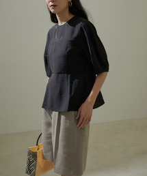 SALON adam et rope' | 【ZOZOTOWN限定】シアーボリュームスリーブブラウス(シャツ/ブラウス)