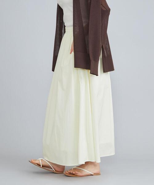 coen（コーエン）の「キリュウゾメギャザースカート（スカート・レディース・ブラック/オフホワイト/ベージュ・M/L）」の12枚目の写真