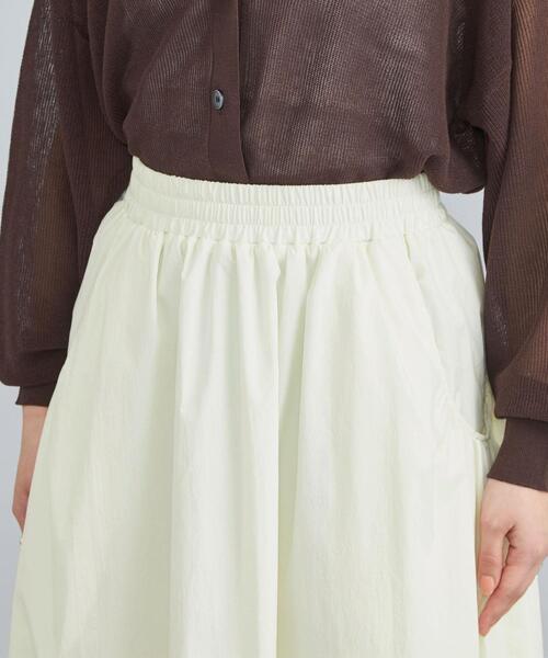 coen（コーエン）の「キリュウゾメギャザースカート（スカート・レディース・ブラック/オフホワイト/ベージュ・M/L）」の22枚目の写真