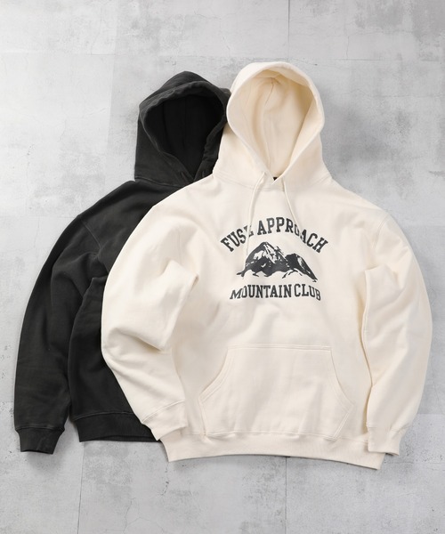 FUSE（フューズ）の「FUSE APPROACH MOUNTAIN CLUB フーディ（パーカー・メンズ・ブラック/キナリ・02/03）」の9枚目の写真