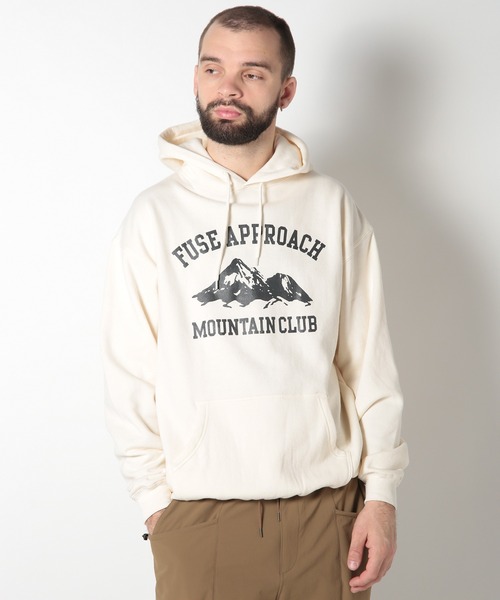 FUSE（フューズ）の「FUSE APPROACH MOUNTAIN CLUB フーディ（パーカー・メンズ・ブラック/キナリ・02/03）」の3枚目の写真